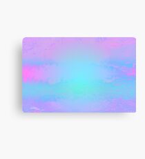 Beautiful Blue Purple Pink Pastel Grunge Texture Canvas Print