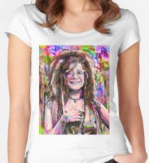 The Legend Janis Hippie Joplin Women's Fitted Scoop T-Shirt