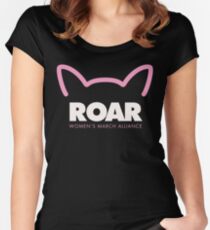 Pink Pussy ROAR - Women's March Alliance Women's Fitted Scoop T-Shirt