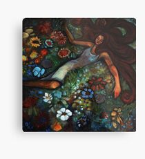 Wildblumen Metalldruck