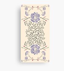 Japanese Flowers Canvas Print