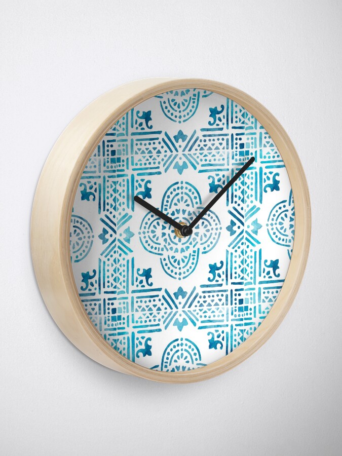 Alternate view of Spanish Tile Clock