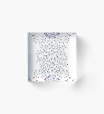 Japanese Flowers Acrylic Block