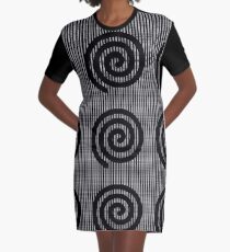 Spiral, Helix, Scroll, Loop, Volute, Spire  Graphic T-Shirt Dress