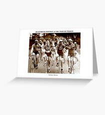 TOUR DE FRANKREICH; Vintage Cycle Racing Werbung Foto Grußkarte