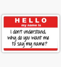 SuperNatural Castiel Quote Sticker