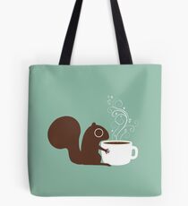 Squirrel Loves Coffee Tote Bag
