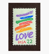1985 22¢ Love Crayon Postage Stamp Photographic Print