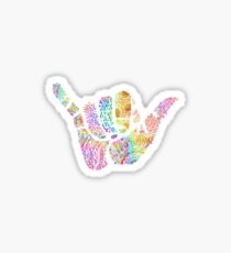 rainbow shaka Sticker