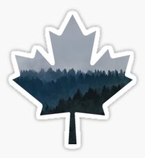 Blue Forest - Canadian Maple Leaf Sticker