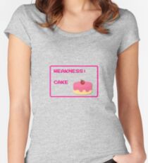 CAKE is my weakness Women's Fitted Scoop T-Shirt