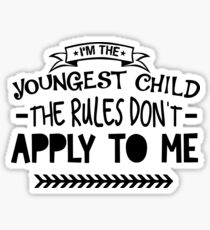 youngest child Sticker