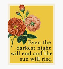 Les Miserables Quote Photographic Print