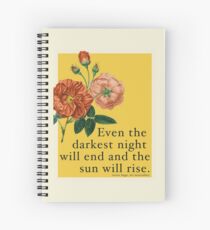 Les Miserables Quote Spiral Notebook