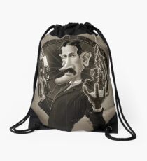Nikola Tesla Drawstring Bag