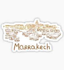 Marrakesch-Panorama Sticker