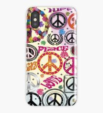 Flower Power Peace And Love Hippie iPhone Case