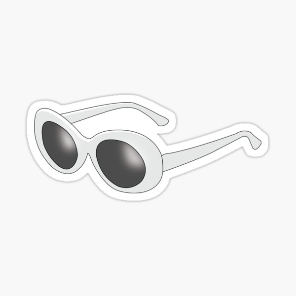 Clout Game Stickers Redbubble - get clout goggles on roblox for free not cl...