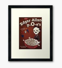 Once Upon a Breakfast Dreary - Edgar Allan P-O-e's Framed Print