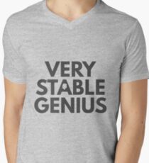 Very Stable Genius Men's V-Neck T-Shirt