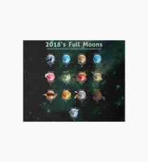 2018's Full Moons Art Board