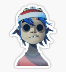 2D Gorillaz Sticker Sticker