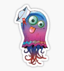 Superfast Jellyfish Gorillaz Sticker Sticker