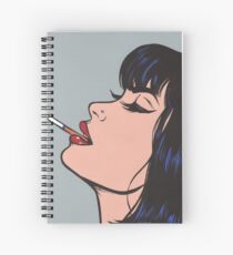 Smoking Girl Spiral Notebook
