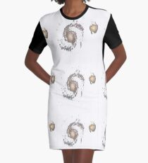 Whirlpool Galaxy Graphic T-Shirt Dress