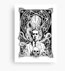 Lovecraft and Cthulhu Canvas Print