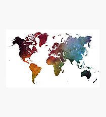 World map Photographic Print
