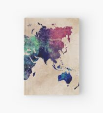 Cuaderno de tapa dura Mundo Mapa frío Mundo
