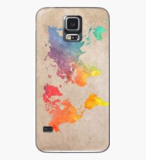World Map maps Case/Skin for Samsung Galaxy