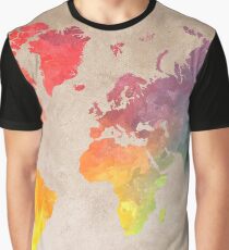 World Map maps Graphic T-Shirt
