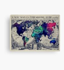 map of the world Canvas Print