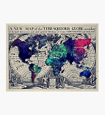 map of the world Photographic Print