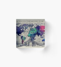map of the world Acrylic Block