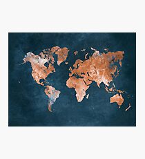 world map 15 Photographic Print