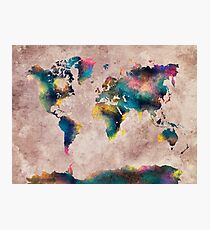 World Map Photographic Print