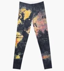 world map 12 Leggings