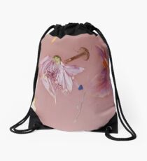 Harry Styles' Pink Floral Pattern Drawstring Bag