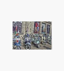 Mod scooters and 60s fashion Art Board