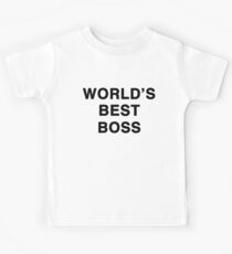 Funny Worlds Best Boss Office Gear Kids Tee