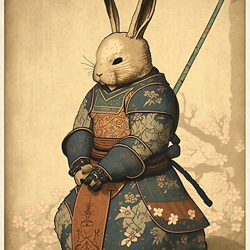 Easter Bunny Samurai White Rabbit | Poster