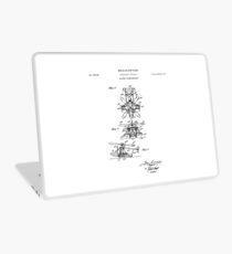 Helicopter Patent Drawing Blueprint Laptop Skin