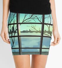 Winter Sunset Mini Skirt