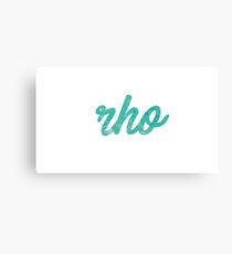 Rho Canvas Print
