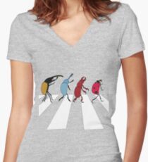 The Beetles Women's Fitted V-Neck T-Shirt
