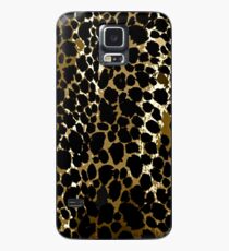 Animal Print Cheetah Black and Brown Case/Skin for Samsung Galaxy