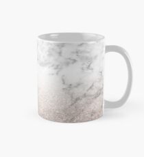 Taza Brillo de oro rosa en mármol